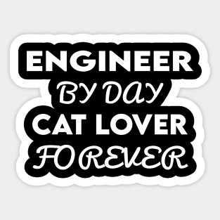 engineer cat Sticker